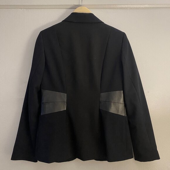 Calvin Klein - Blazer with detail in pleather - Black - Picture 3 of 4